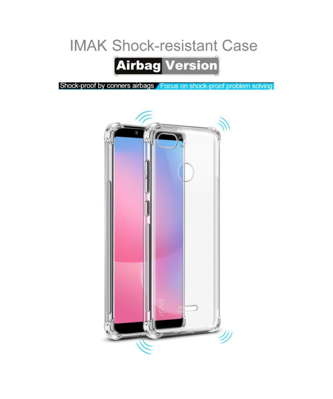 Xiaomi Redmi 6 - Coque transparente Class Protect + film protecteur