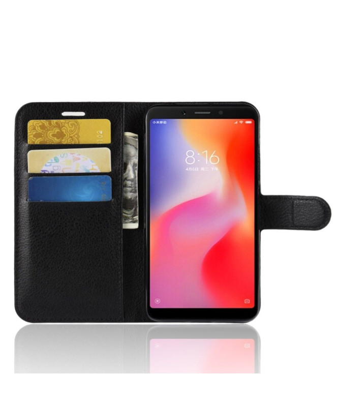 Xiaomi Redmi 6 - Housse style cuir porte cartes