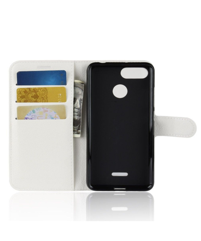 Xiaomi Redmi 6 - Housse style cuir porte cartes
