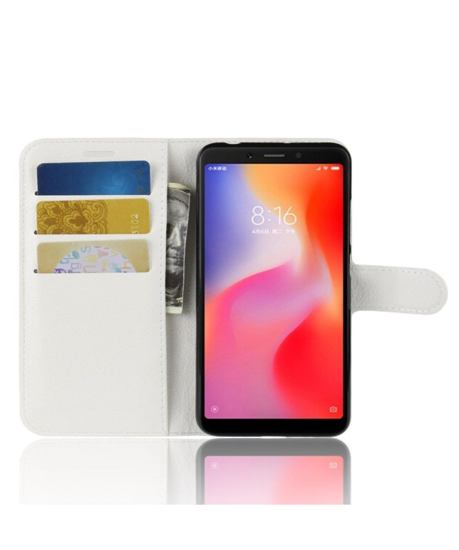 Xiaomi Redmi 6 - Housse style cuir porte cartes