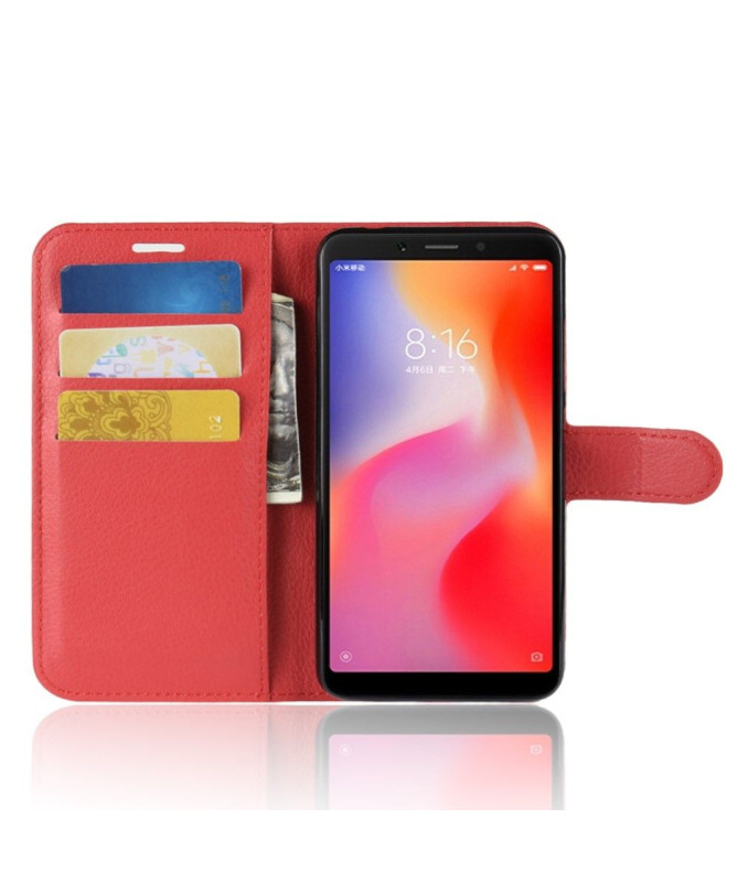 Xiaomi Redmi 6 - Housse style cuir porte cartes