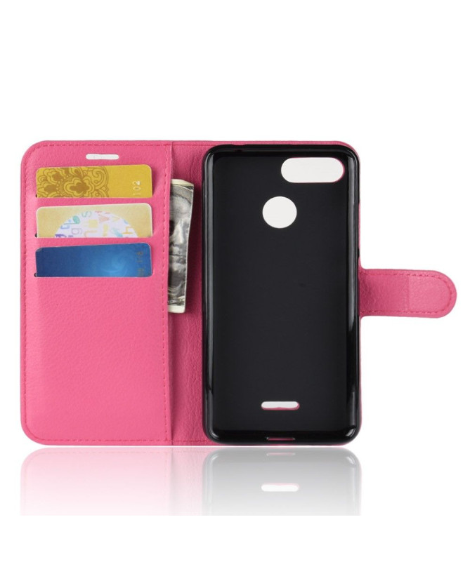 Xiaomi Redmi 6 - Housse style cuir porte cartes