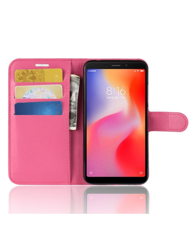 Xiaomi Redmi 6 - Housse style cuir porte cartes