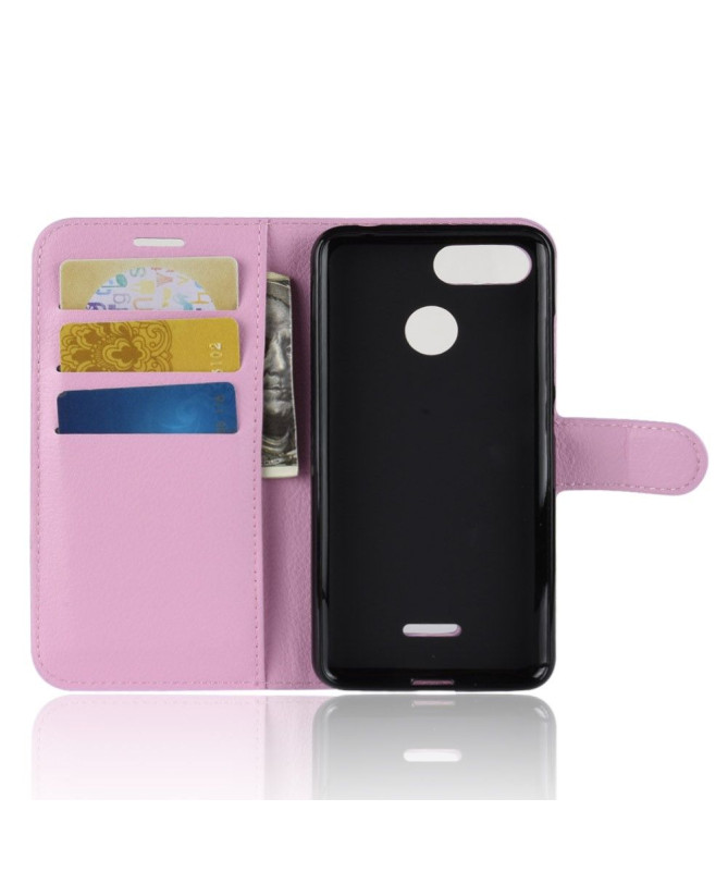 Xiaomi Redmi 6 - Housse style cuir porte cartes