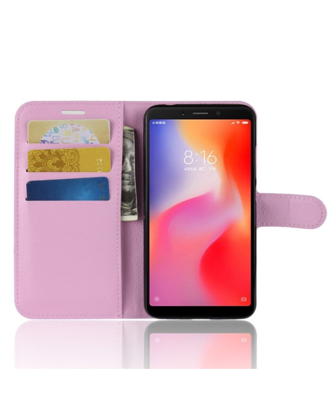 Xiaomi Redmi 6 - Housse style cuir porte cartes