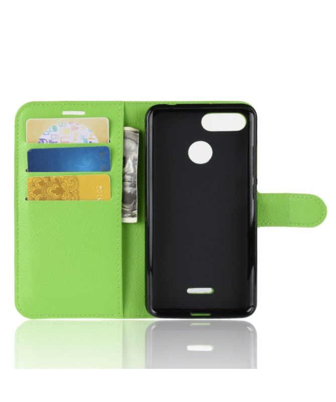 Xiaomi Redmi 6 - Housse style cuir porte cartes