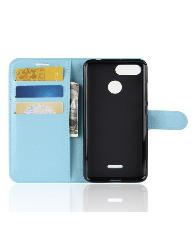 Xiaomi Redmi 6 - Housse style cuir porte cartes