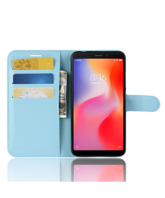 Xiaomi Redmi 6 - Housse style cuir porte cartes
