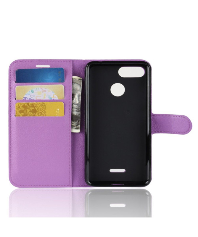 Xiaomi Redmi 6 - Housse style cuir porte cartes