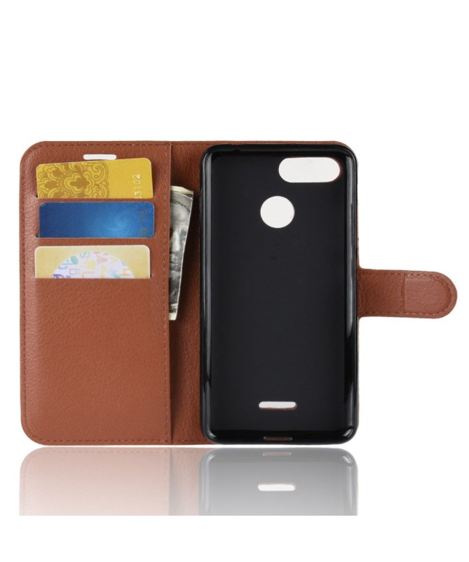 Xiaomi Redmi 6 - Housse style cuir porte cartes