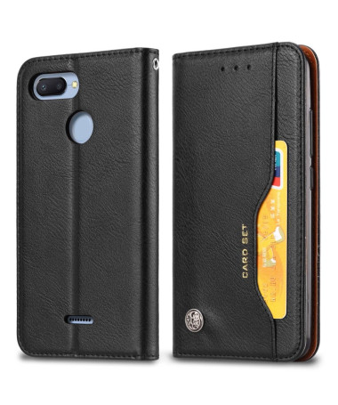 Xiaomi Redmi 6 - Étui porte cartes cuir stand case