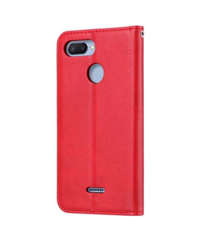 Xiaomi Redmi 6 - Étui porte cartes cuir stand case