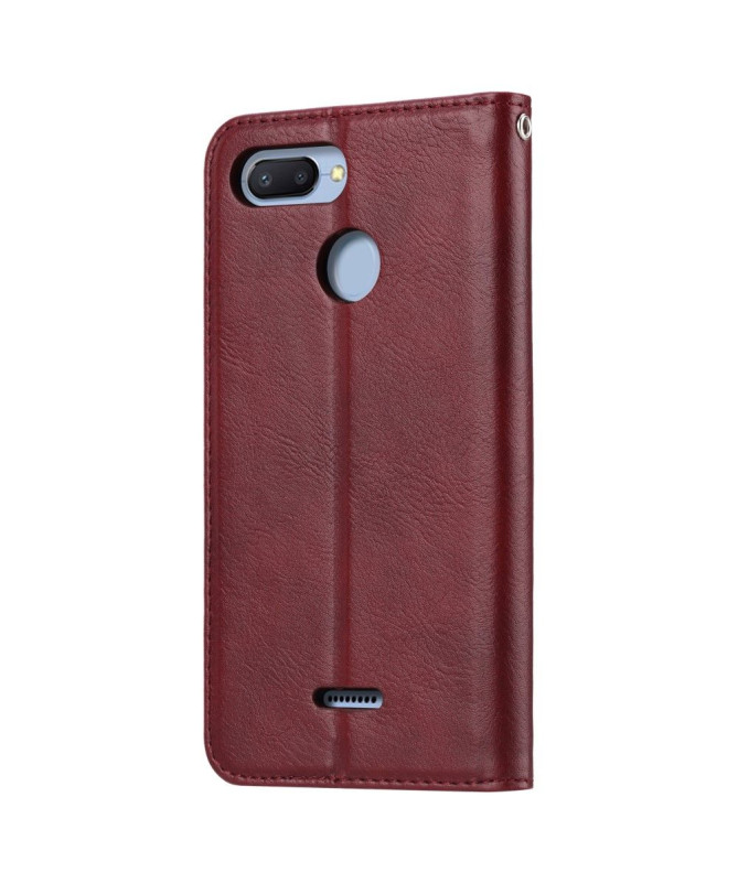 Xiaomi Redmi 6 - Étui porte cartes cuir stand case