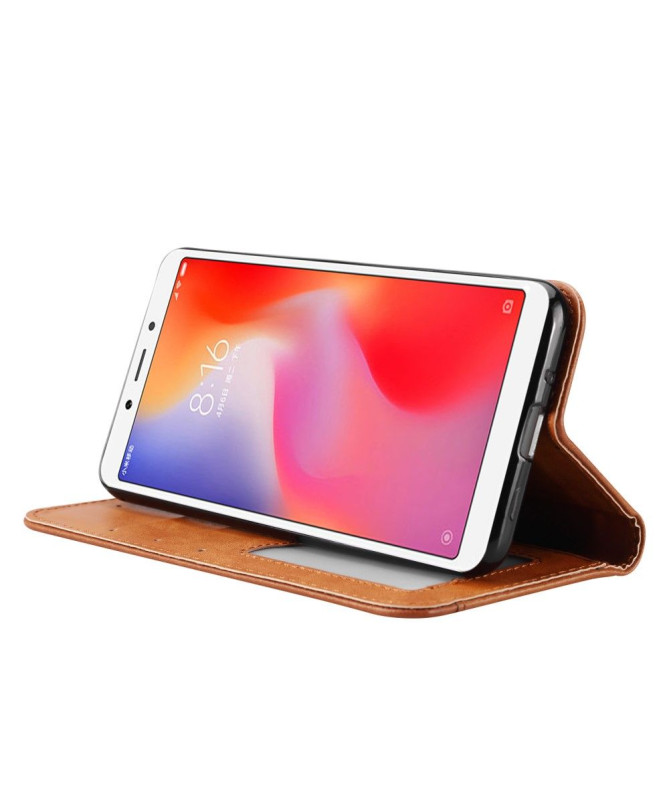 Xiaomi Redmi 6 - Étui porte cartes cuir stand case