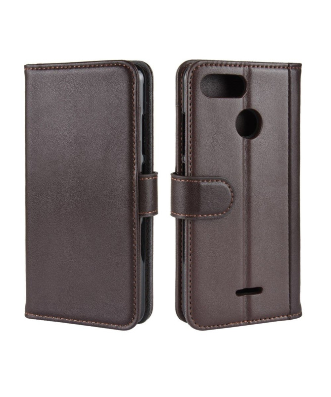 Xiaomi Redmi 6 - Étui en cuir premium porte cartes