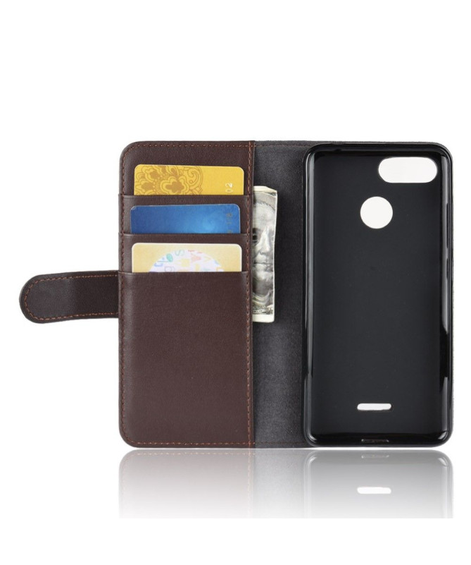 Xiaomi Redmi 6 - Étui en cuir premium porte cartes