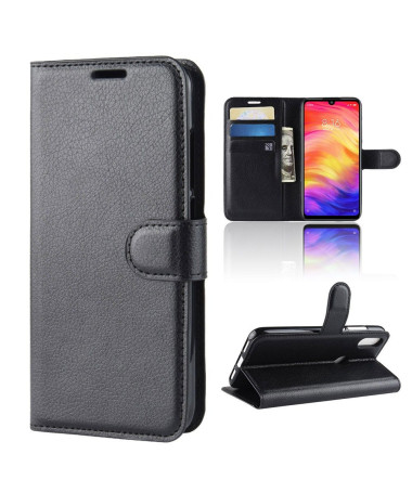 Xiaomi Redmi Note 7 - Étui style cuir porte cartes