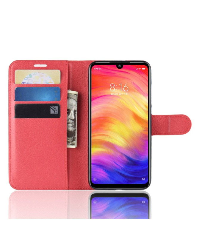 Xiaomi Redmi Note 7 - Étui style cuir porte cartes