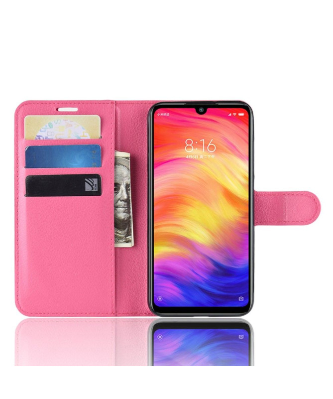 Xiaomi Redmi Note 7 - Étui style cuir porte cartes