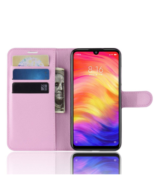 Xiaomi Redmi Note 7 - Étui style cuir porte cartes