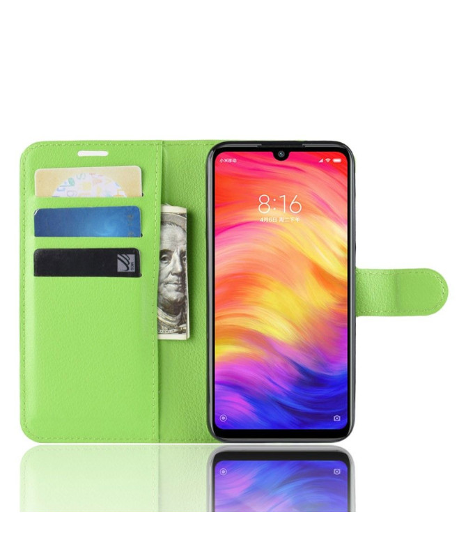 Xiaomi Redmi Note 7 - Étui style cuir porte cartes