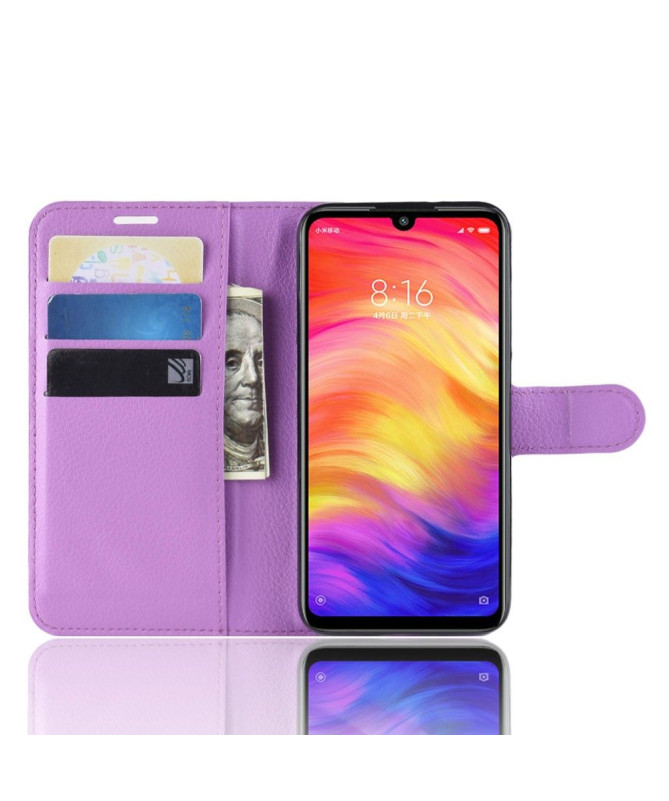 Xiaomi Redmi Note 7 - Étui style cuir porte cartes