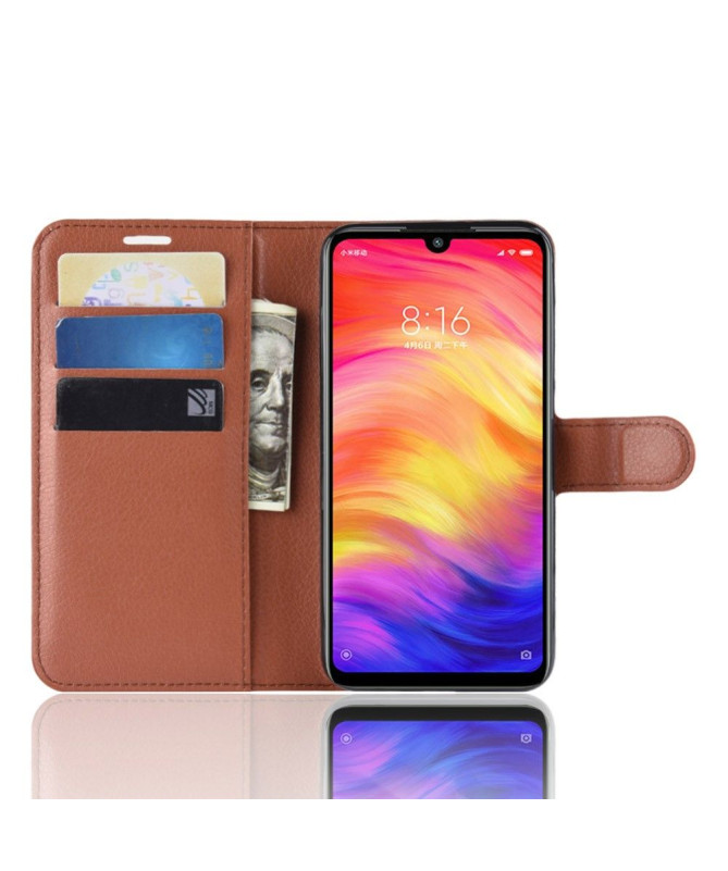 Xiaomi Redmi Note 7 - Étui style cuir porte cartes