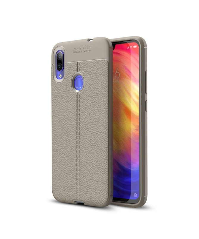 Xiaomi Redmi Note 7 - Coque gel finition simili cuir