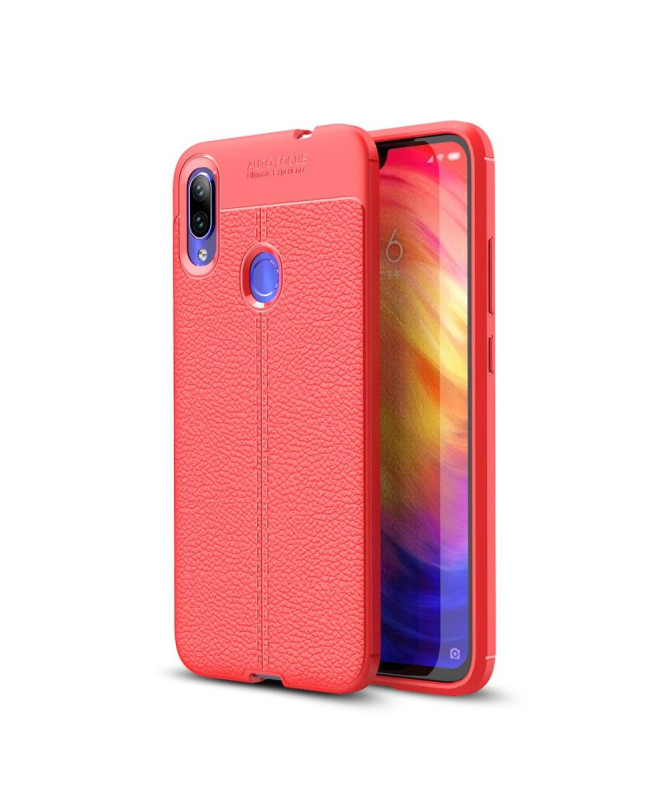 Xiaomi Redmi Note 7 - Coque gel finition simili cuir