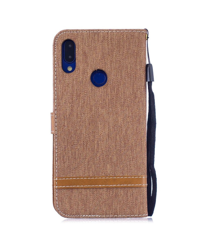 Xiaomi Redmi Note 7 - Housse revêtement tissu porte cartes