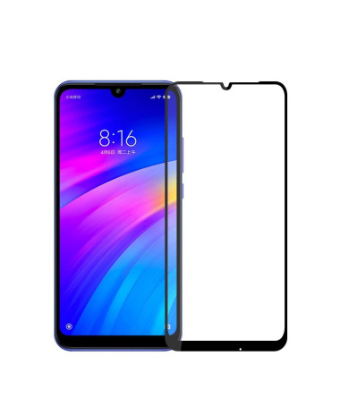 Xiaomi Redmi 7 - Protection d’écran en verre trempé full size - Noir