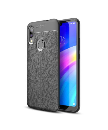 Xiaomi Redmi 7 - Coque gel finition simili cuir