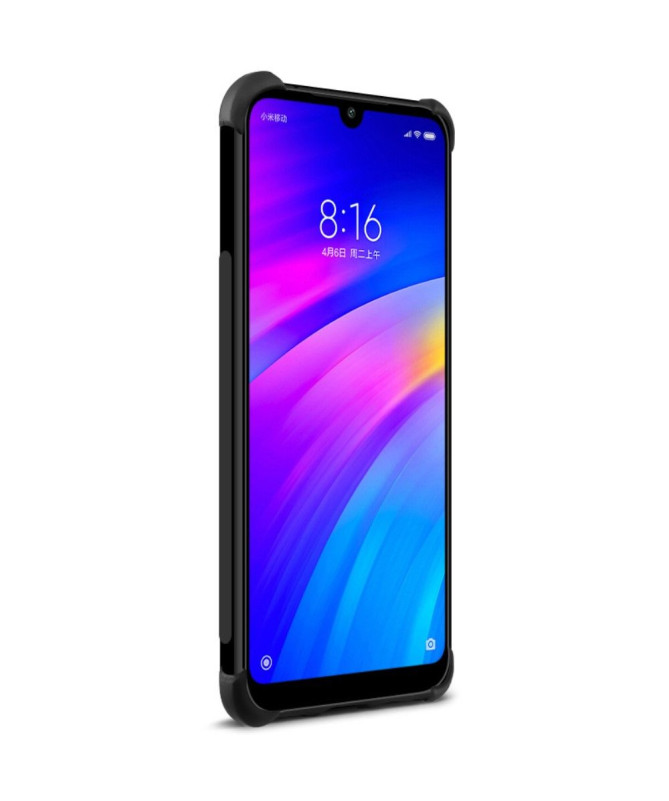 Xiaomi Redmi 7 - Coque class protect - Noir métal