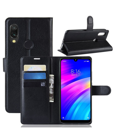 Xiaomi Redmi 7 - Étui style cuir porte cartes