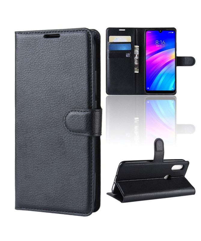 Xiaomi Redmi 7 - Étui style cuir porte cartes