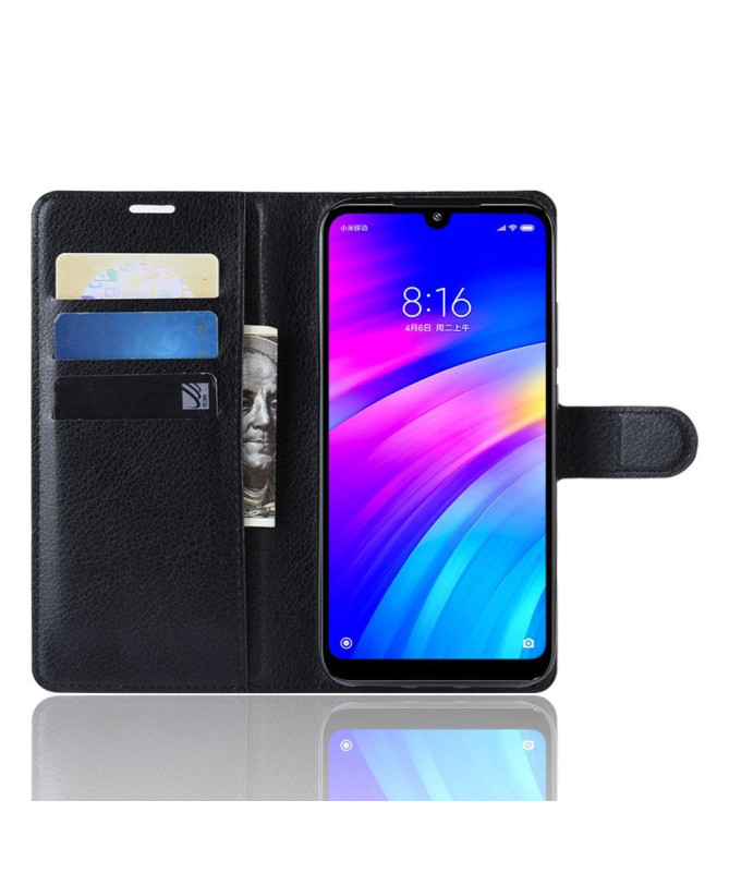 Xiaomi Redmi 7 - Étui style cuir porte cartes