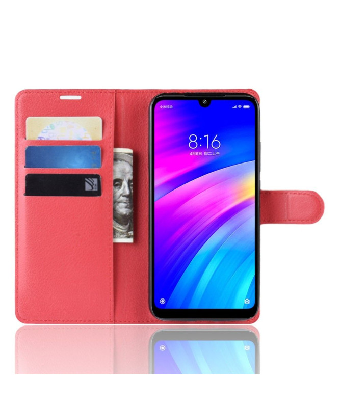 Xiaomi Redmi 7 - Étui style cuir porte cartes