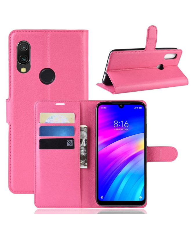 Xiaomi Redmi 7 - Étui style cuir porte cartes