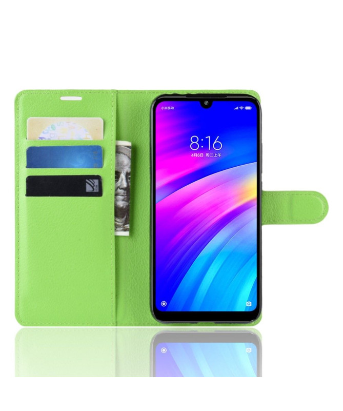 Xiaomi Redmi 7 - Étui style cuir porte cartes