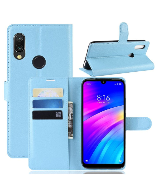 Xiaomi Redmi 7 - Étui style cuir porte cartes