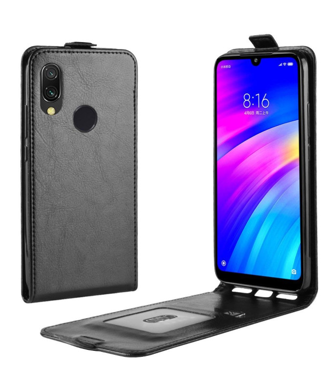 Xiaomi Redmi 7 - Étui simili cuir avec rabat verticale