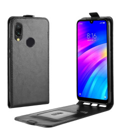 Xiaomi Redmi 7 - Étui simili cuir avec rabat verticale
