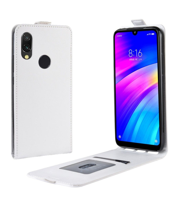 Xiaomi Redmi 7 - Étui simili cuir avec rabat verticale