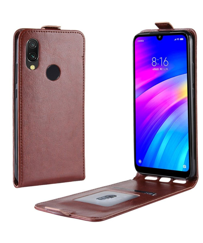 Xiaomi Redmi 7 - Étui simili cuir avec rabat verticale