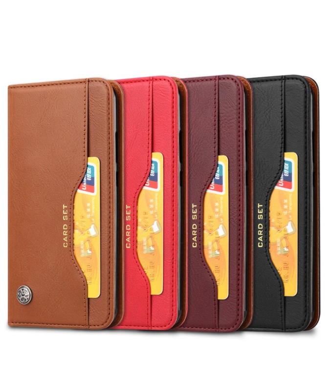 Xiaomi Redmi 7 - Étui cuir avec support et porte cartes