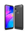 Xiaomi Redmi 7 - Coque gel brossé carbone