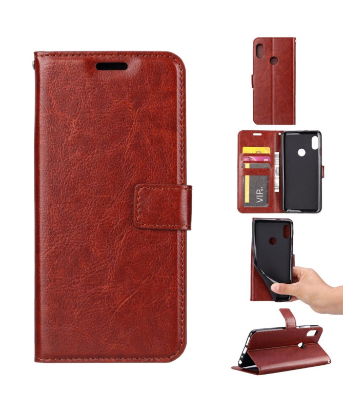 Xiaomi Redmi 7 - Étui Anil simili cuir porte cartes