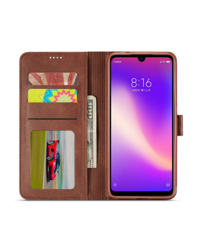 Xiaomi Redmi 7 - Étui Tommy cuir style portefeuille