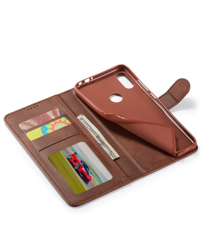 Xiaomi Redmi 7 - Étui Tommy cuir style portefeuille