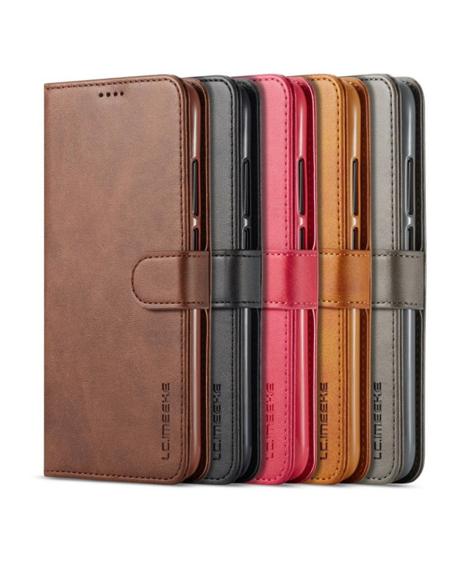 Xiaomi Redmi 7 - Étui Tommy cuir style portefeuille